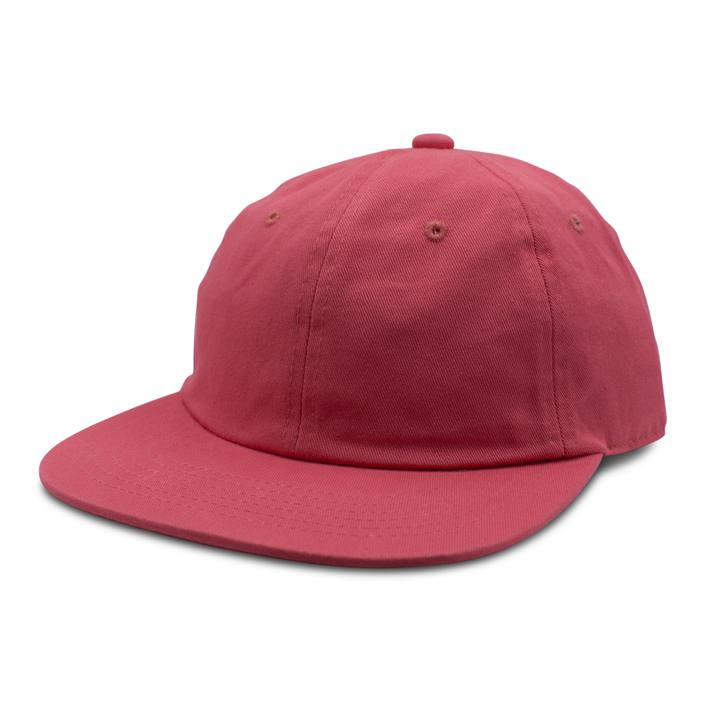 GN - 1004SB - Washed Cotton Flat Bill Cap Hot Pink