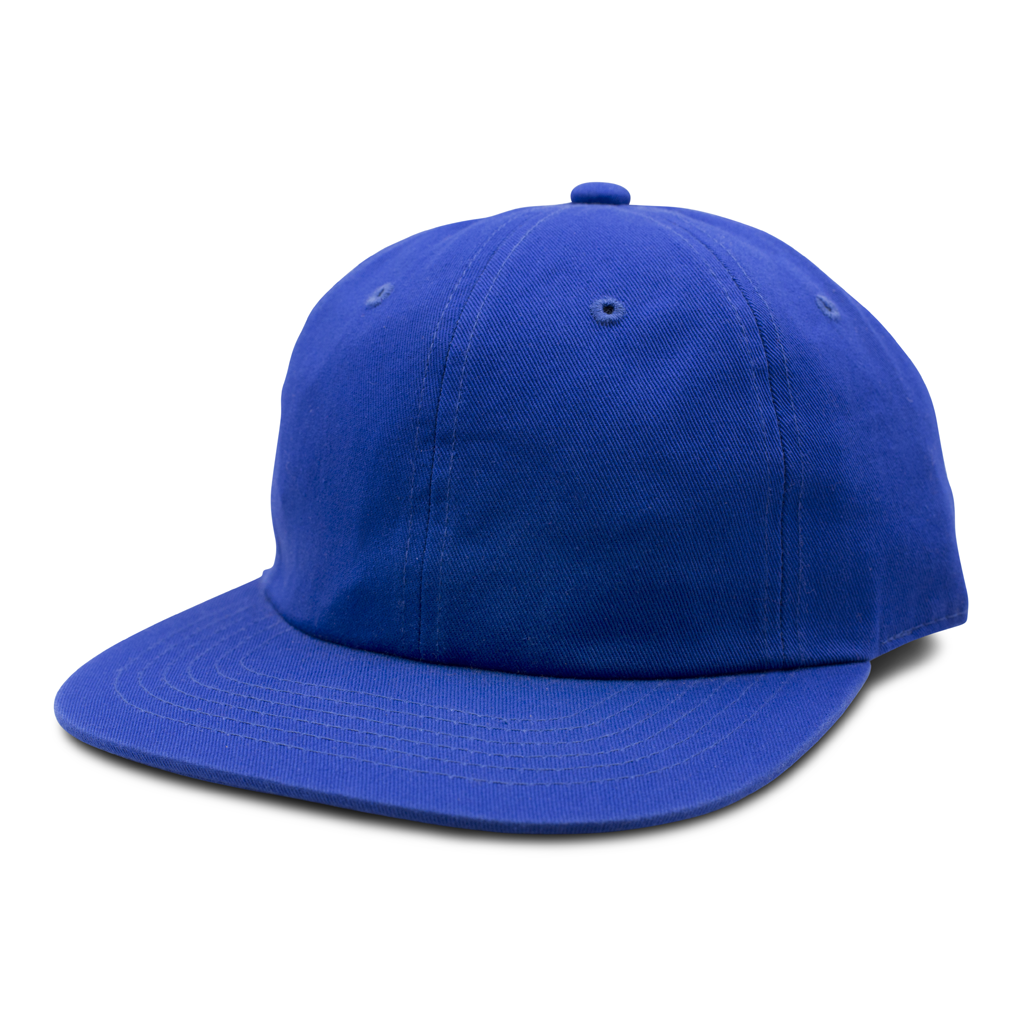 GN-1004SB - Washed Cotton Flat Bill Cap Royal One Size 1004SB 6 PANELS - UNSTRUCTURED BUCKLE STRAP caps casquette COTTON FLAT hat hats headwear mens NISSI nissi caps