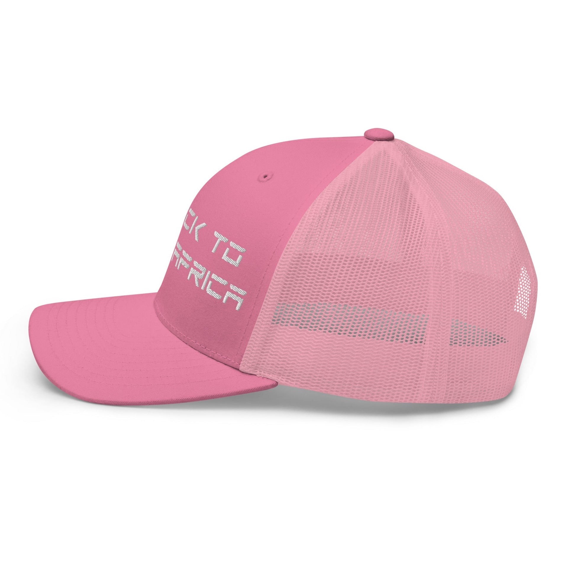 Go Back to South Africa Elon Musk Embroidered Retro Mesh Trucker Hat Capital Crowns Liberal Trucker Hats