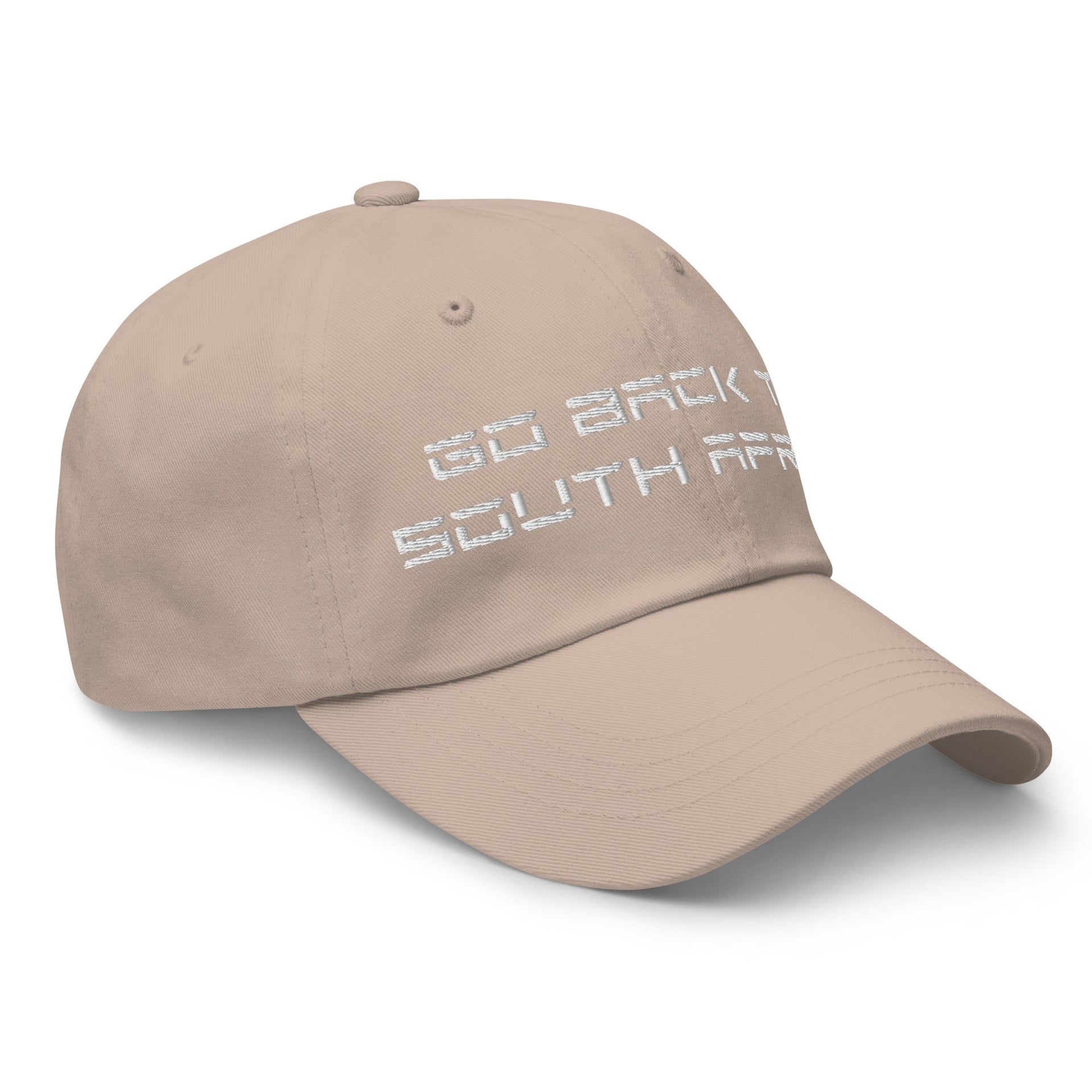 Go Back to South Africa Elon Musk Embroidered Unstructured Dad Hat Capital Crowns Dad Hats Liberal