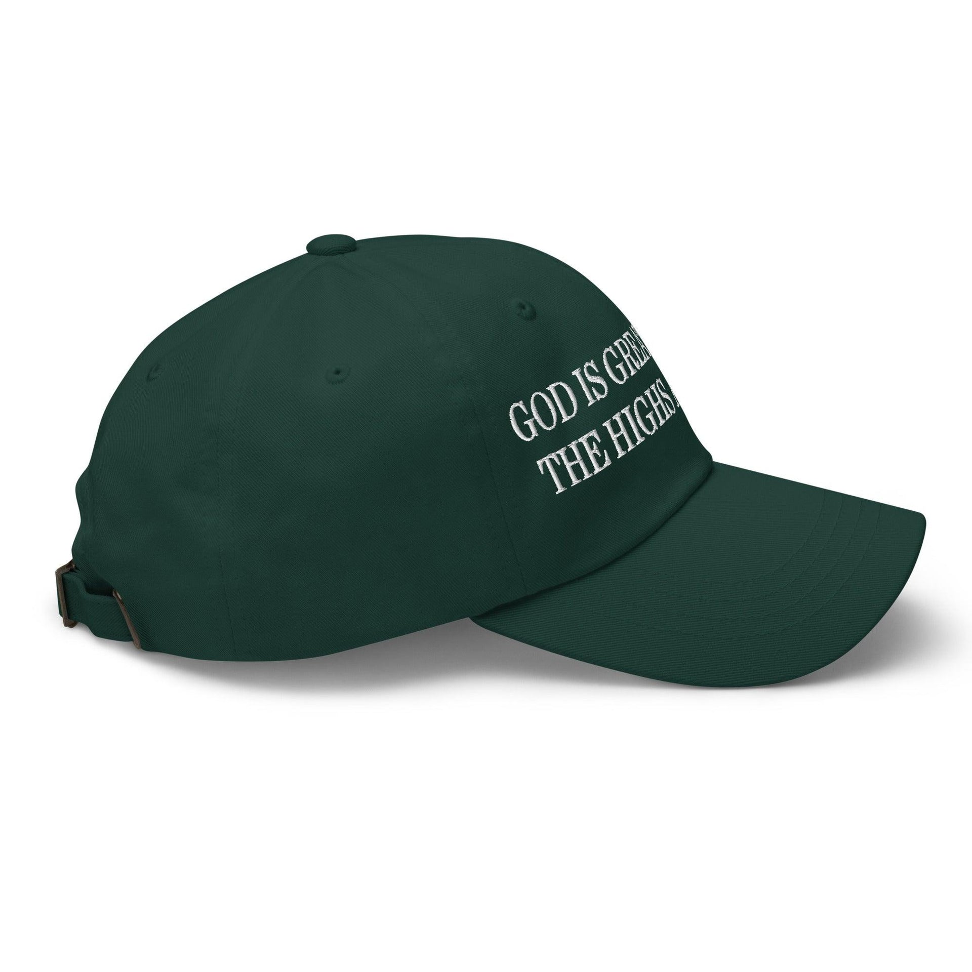 God is Greater than the Highs and Lows Embroidered Dad Hat Capital Crowns Dad Hats Religious