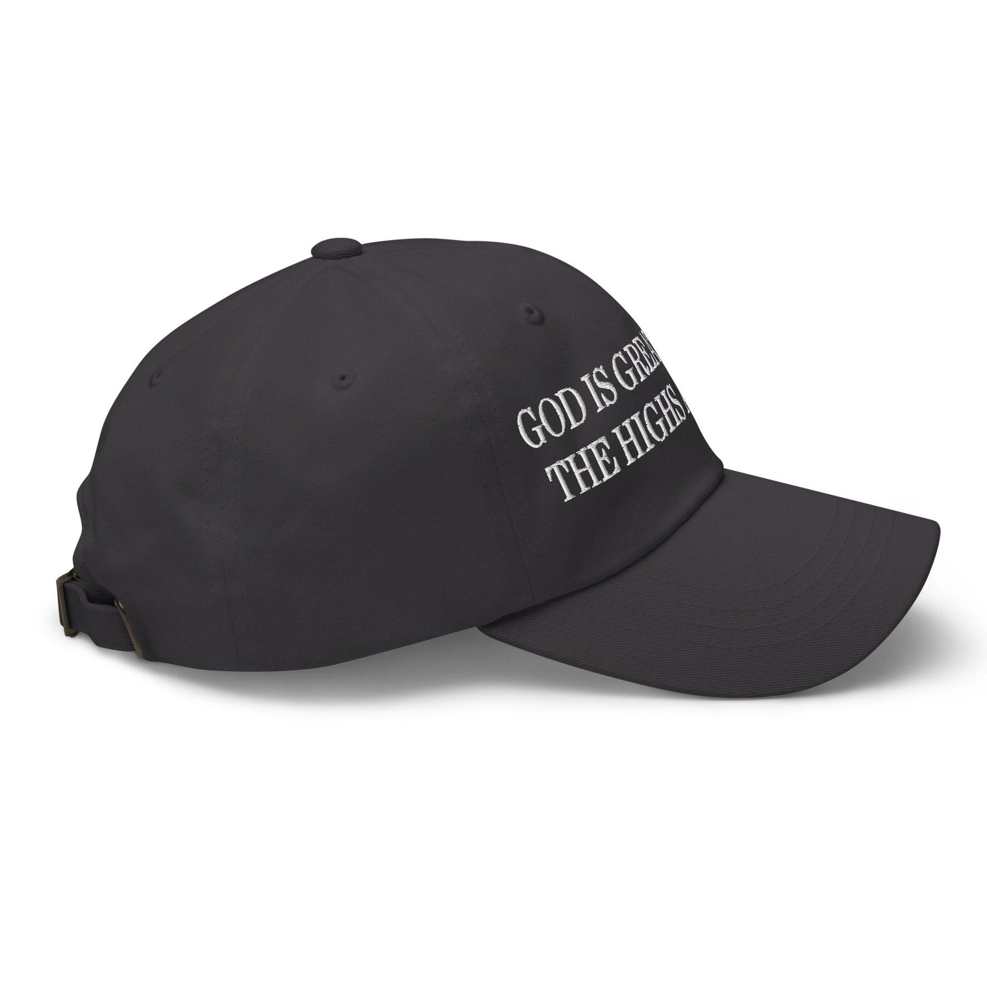 God is Greater than the Highs and Lows Embroidered Dad Hat Capital Crowns Dad Hats Religious