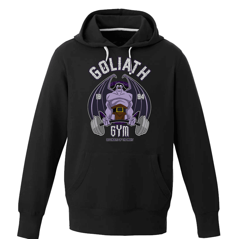 Goliath Gym Hoodie - Defenders of the Night Apparel 1994 Edition Defenders of the Night Apparel Fitness Hoodie Goliath Gym Hoodie Graphic Sweatshirt