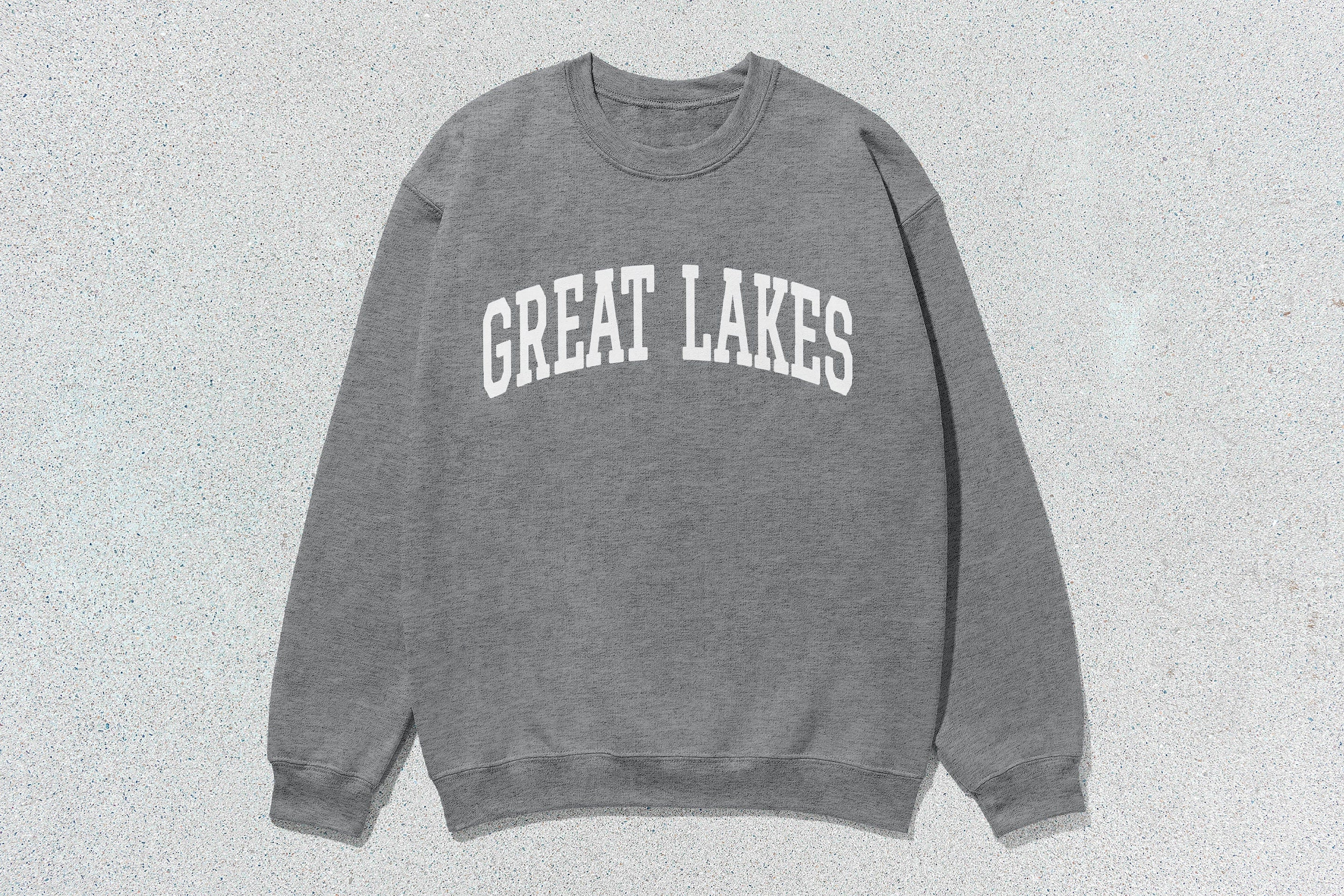 Great Lakes - Unisex Heavy Blend™ Crewneck Sweatshirt athletic heather Canada Canadian Great Lakes crewnecks great lakes hoodies sweaters
