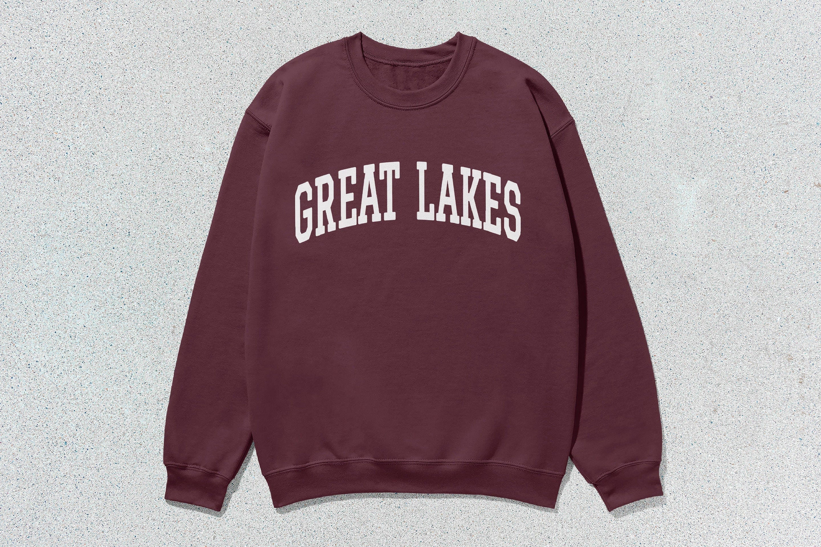 Great Lakes - Unisex Heavy Blend™ Crewneck Sweatshirt Maroon Canada Canadian Great Lakes crewnecks great lakes hoodies sweaters