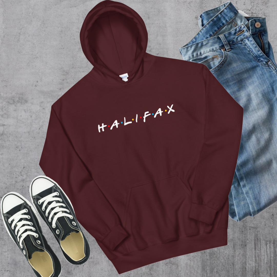 Halifax Friends Hoodie Maroon Canadian City Apparel