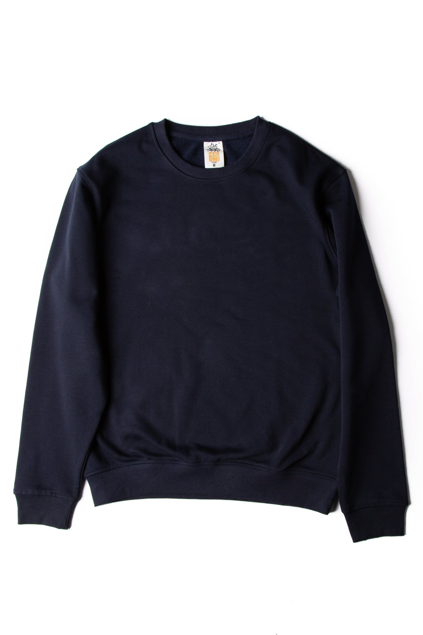 HERO - 1020 Unisex Blank Crewneck Sweatshirt - Navy Blue