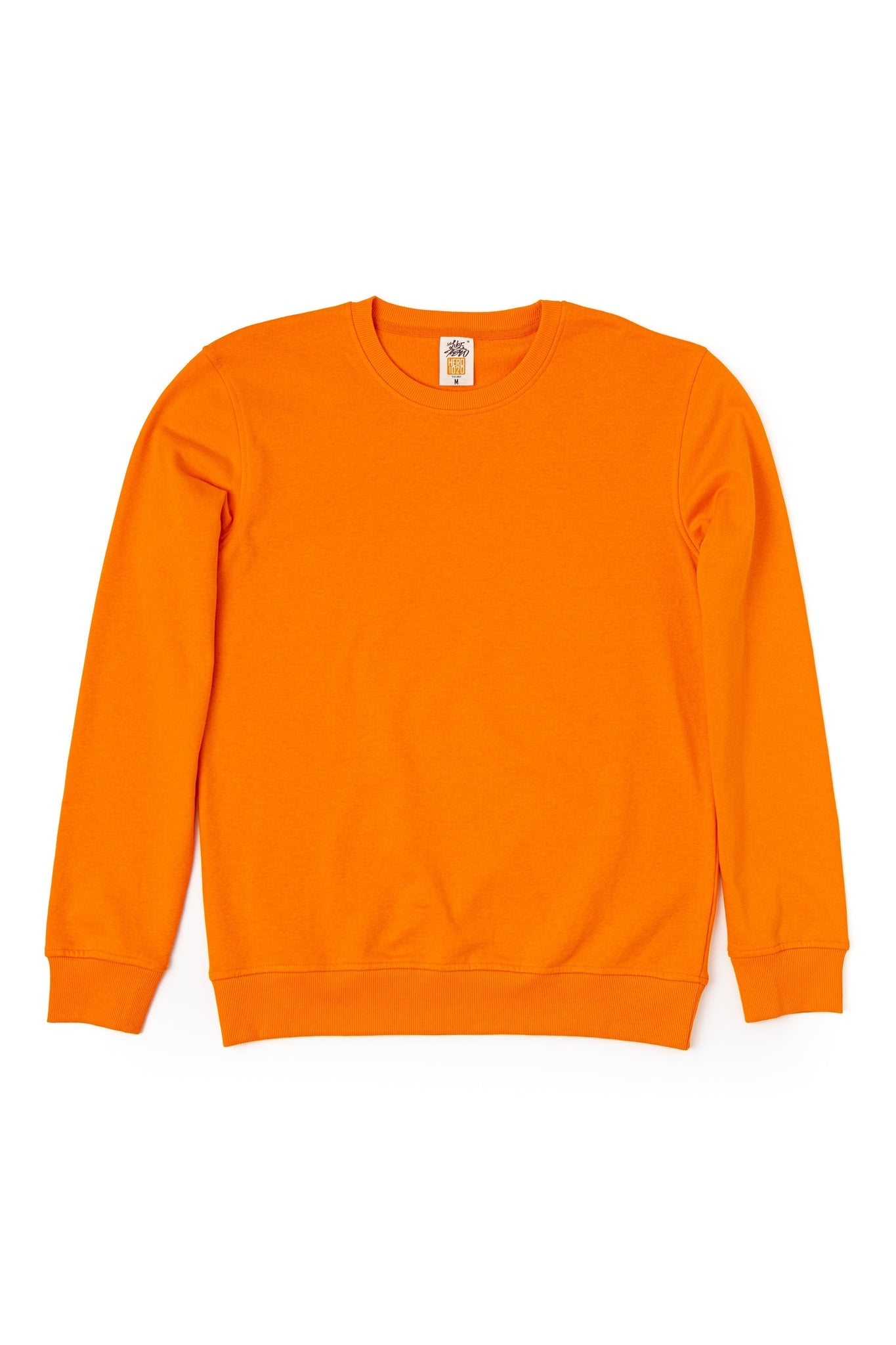 HERO - 1020 Unisex Blank Crewneck Sweatshirt - Orange