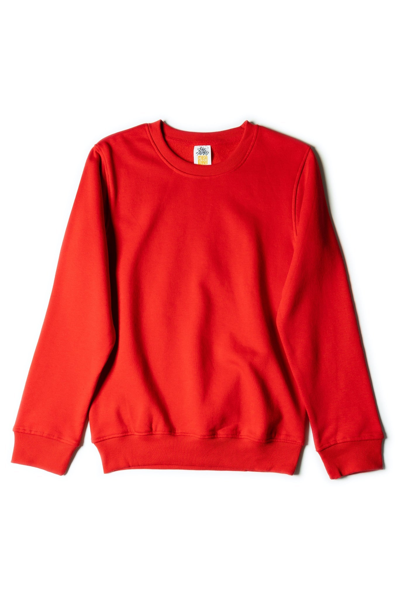 HERO - 1020 Unisex Blank Crewneck Sweatshirt - Red Crewnecks