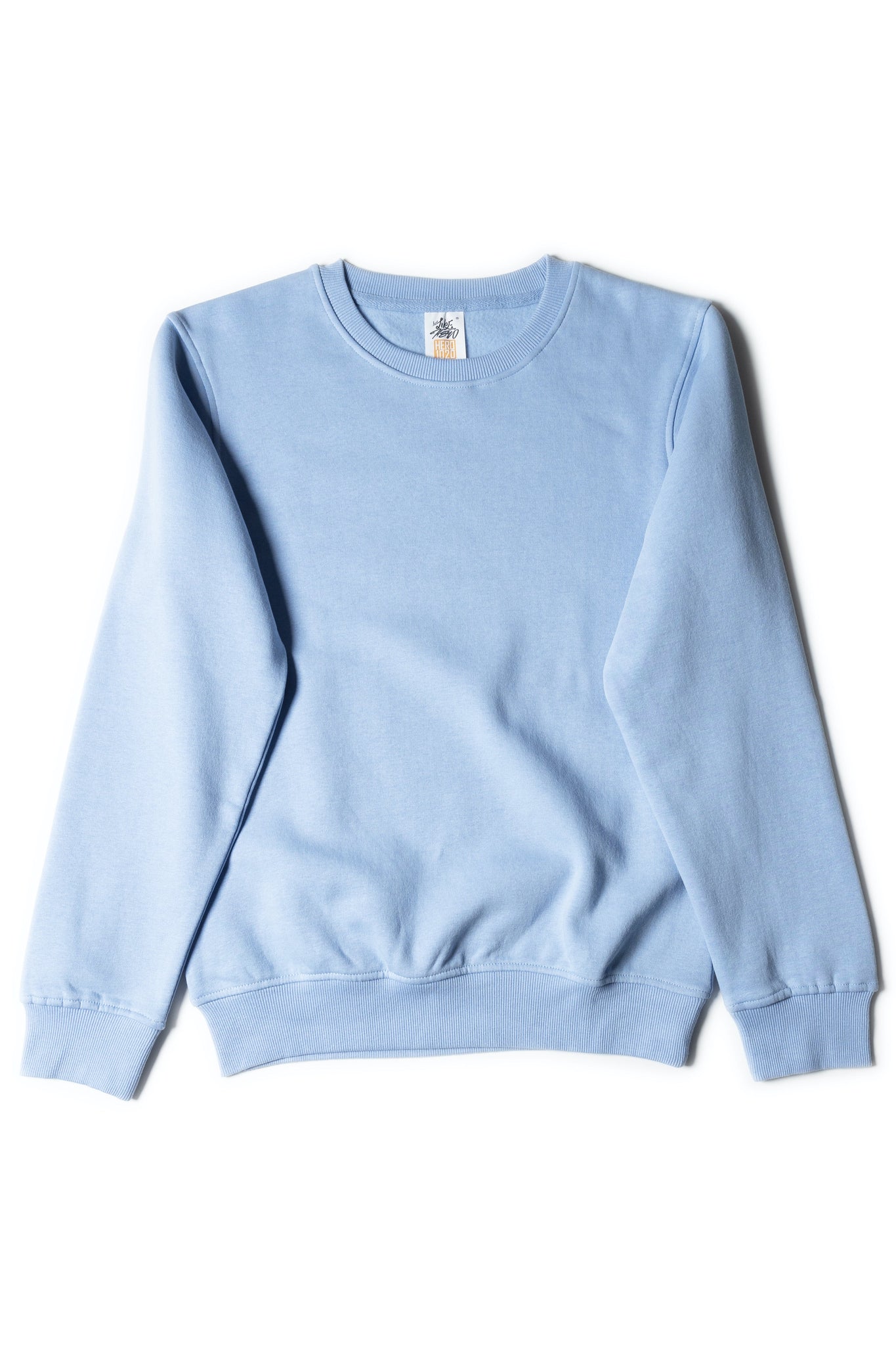 HERO - 1020 Unisex Youth Blank Crewneck Sweatshirt - Sky