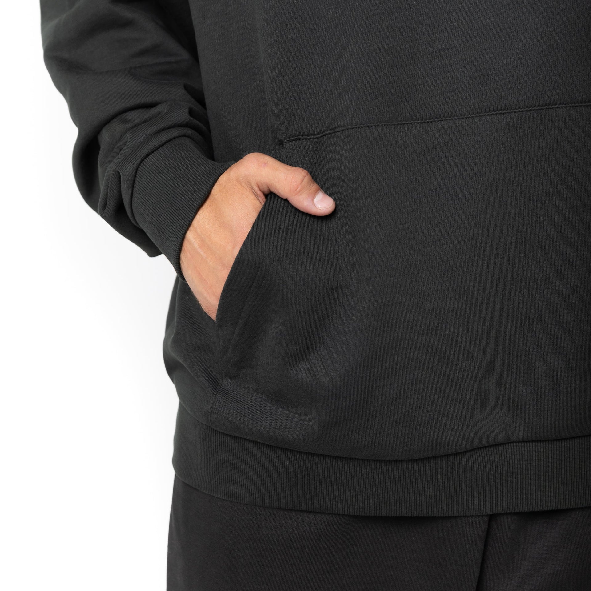 HERO-2050 MAX Unisex Blank Hoodie - Off Black Adult Black HERO MAX Tops Unisex