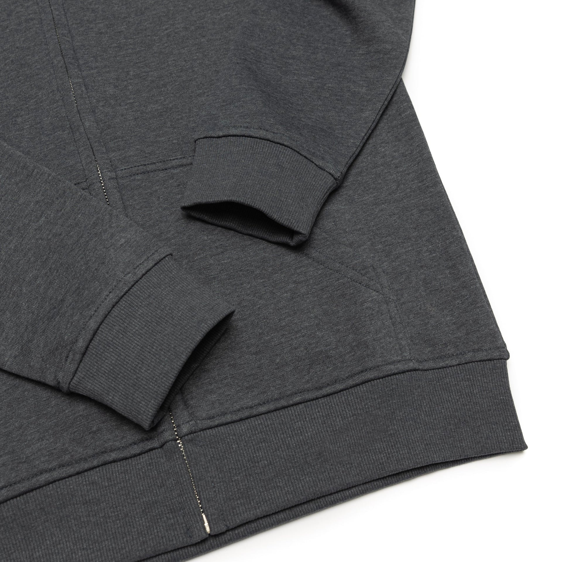 HERO-3020 Unisex Full Zip Hoodie - Dark Heather 3020 Adult Full-Zip Grey HERO Tops Unisex