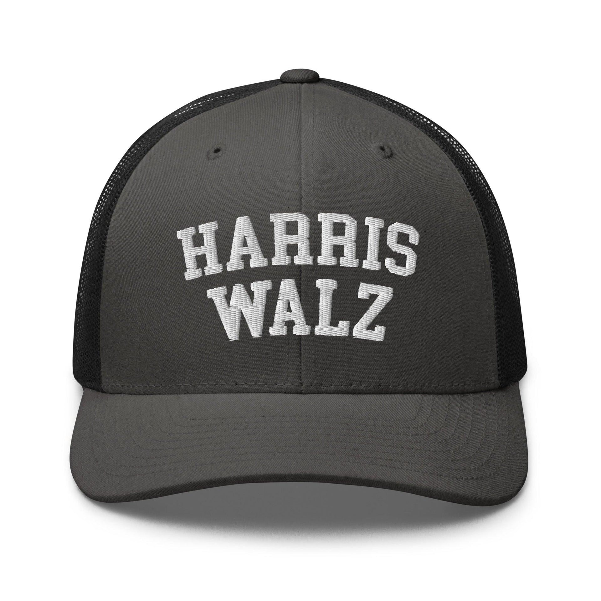 HW Midwest Retro Trucker Hat Charcoal Black Capital Crowns LADs Liberal Trucker Hats