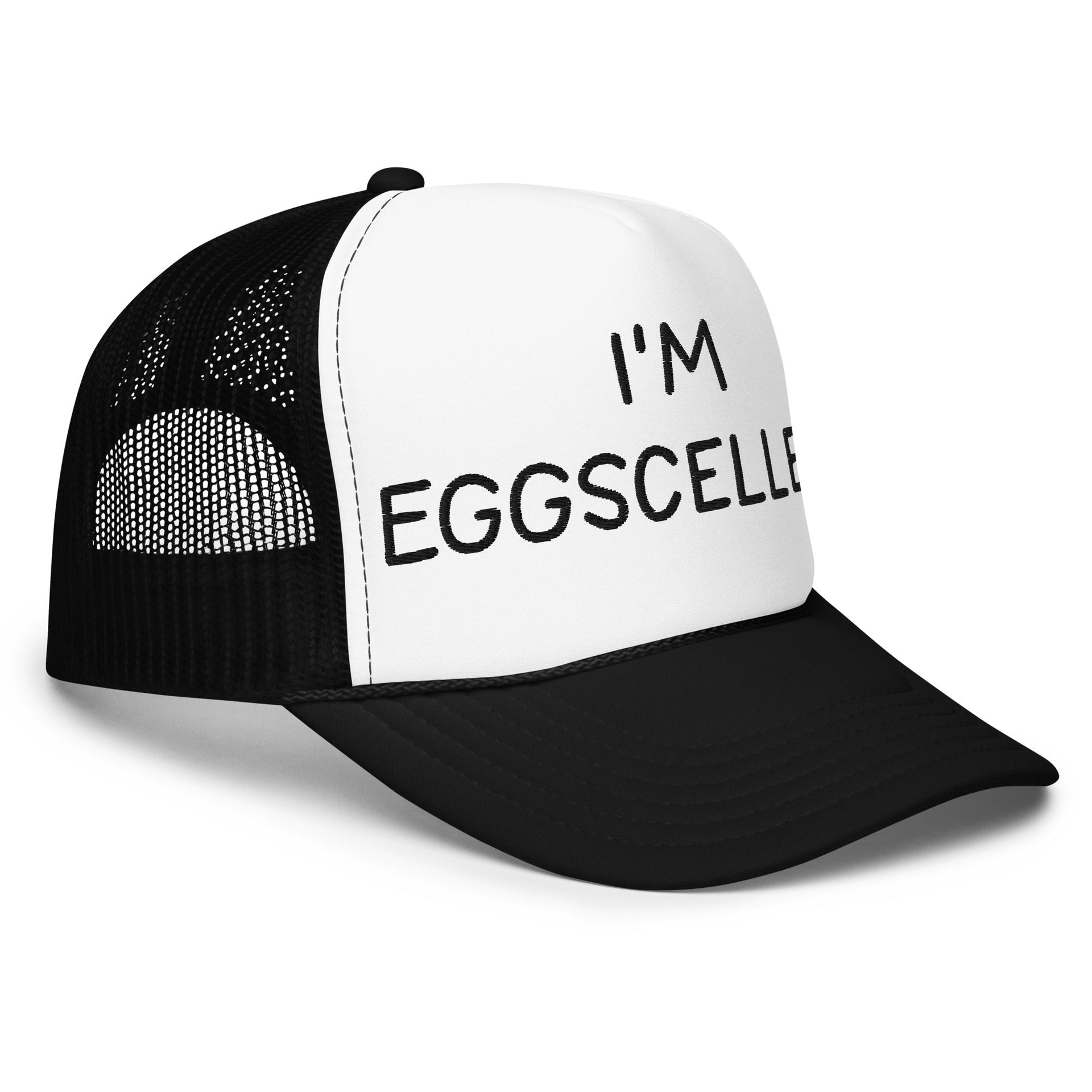 I'm Eggscellent Regular Show Embroidered Foam Trucker Hat Capital Crowns Funny Trucker Hats
