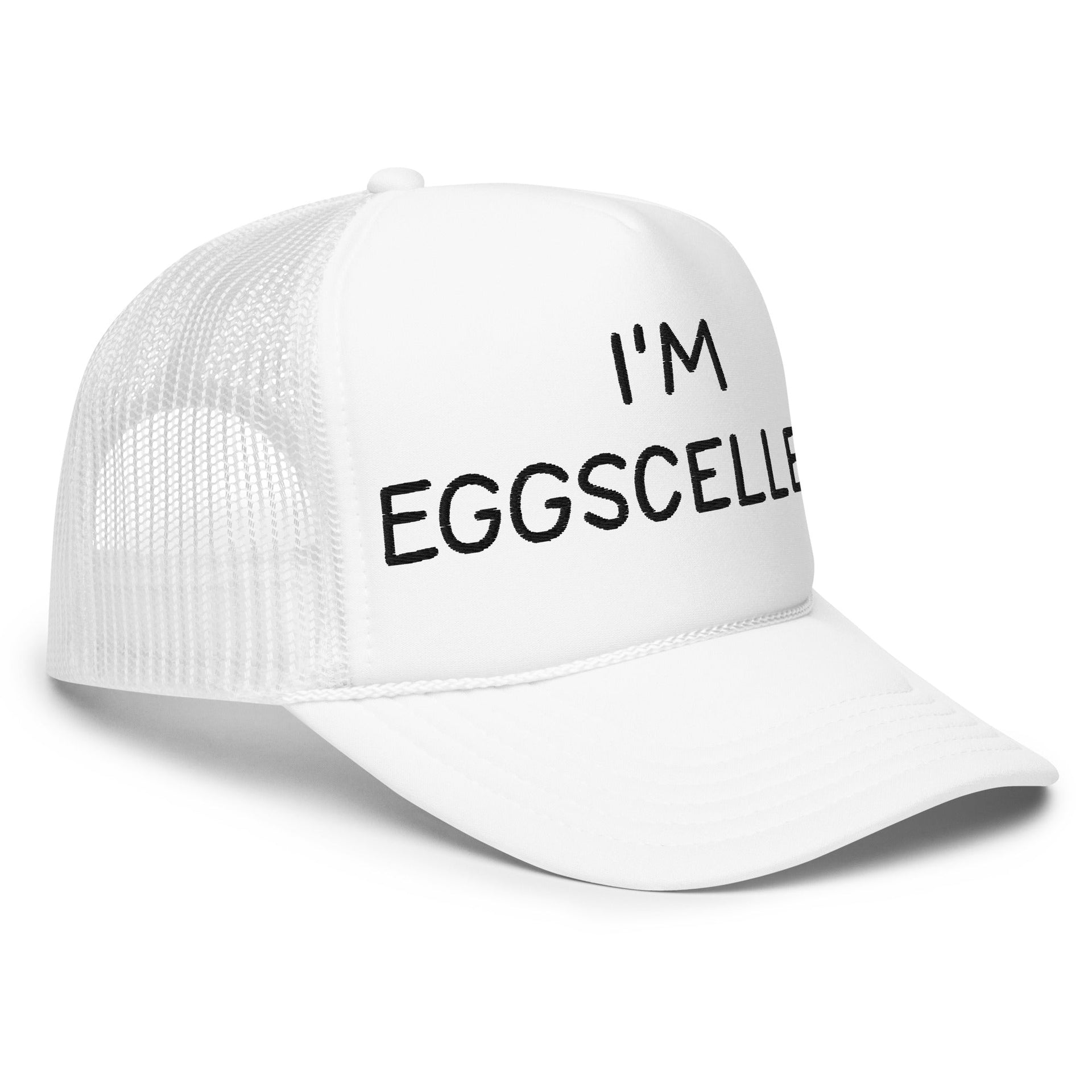 I'm Eggscellent Regular Show Embroidered Foam Trucker Hat Capital Crowns Funny Trucker Hats