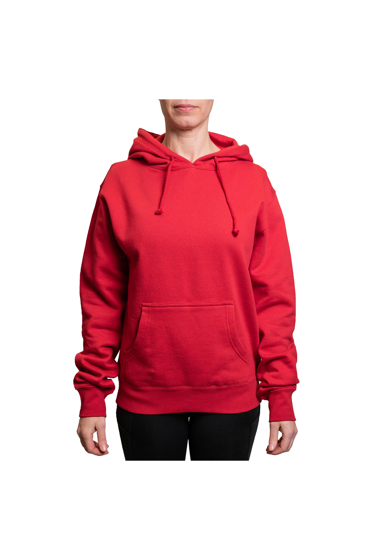 IND008 - Women's Pullover Hooded Sweatshirt Red clear out CLOSEOUT COTTON / POLYESTER fleece hoodie HOODIES ind INDEPENDENT INDEPENDENT CLOSE OUT LOOSE MIDWEIGHT ON SALE PULLOVERS tearaway WOMEN