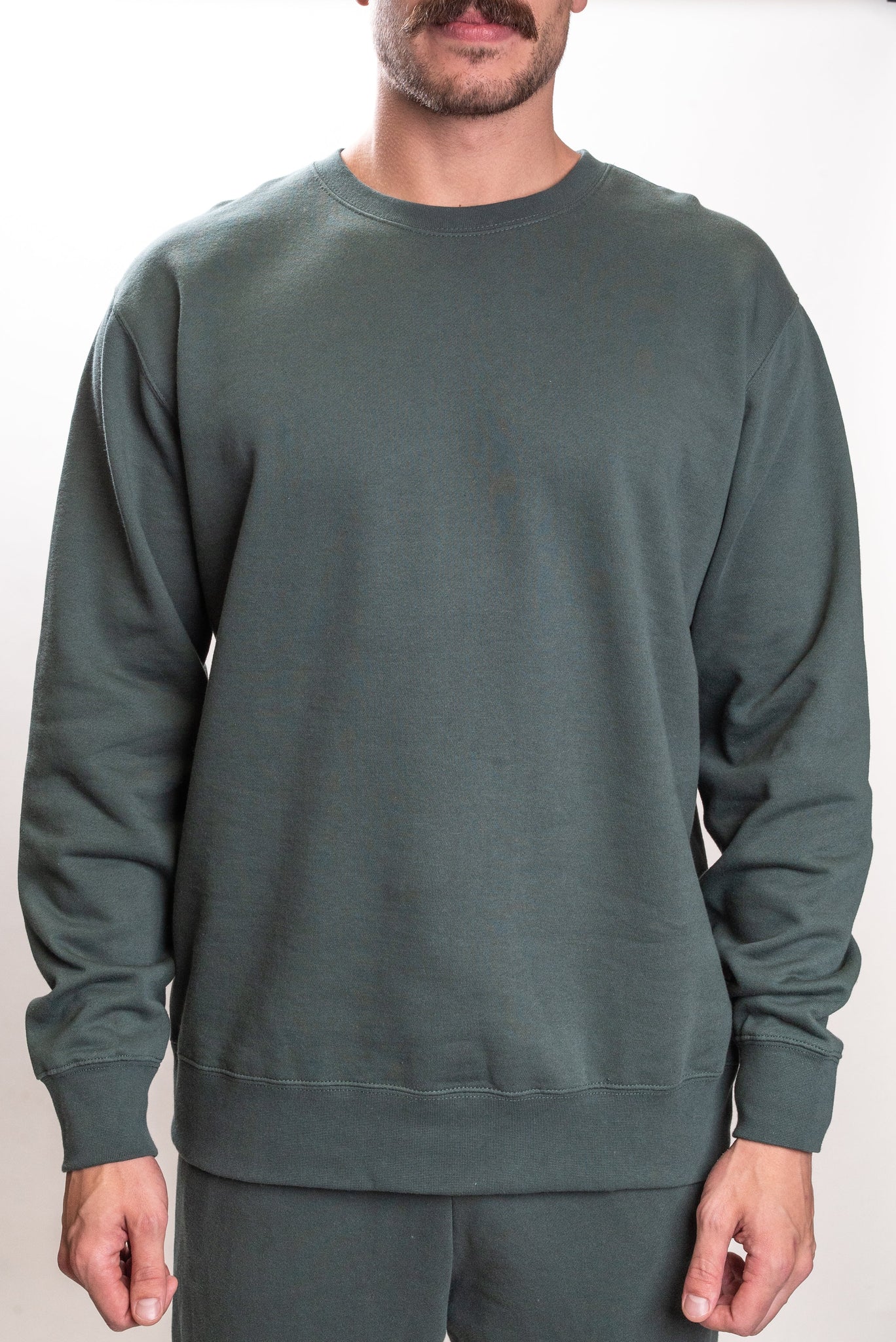 IND3000 - Men’s Heavyweight Crew Neck Alpine Green / XS