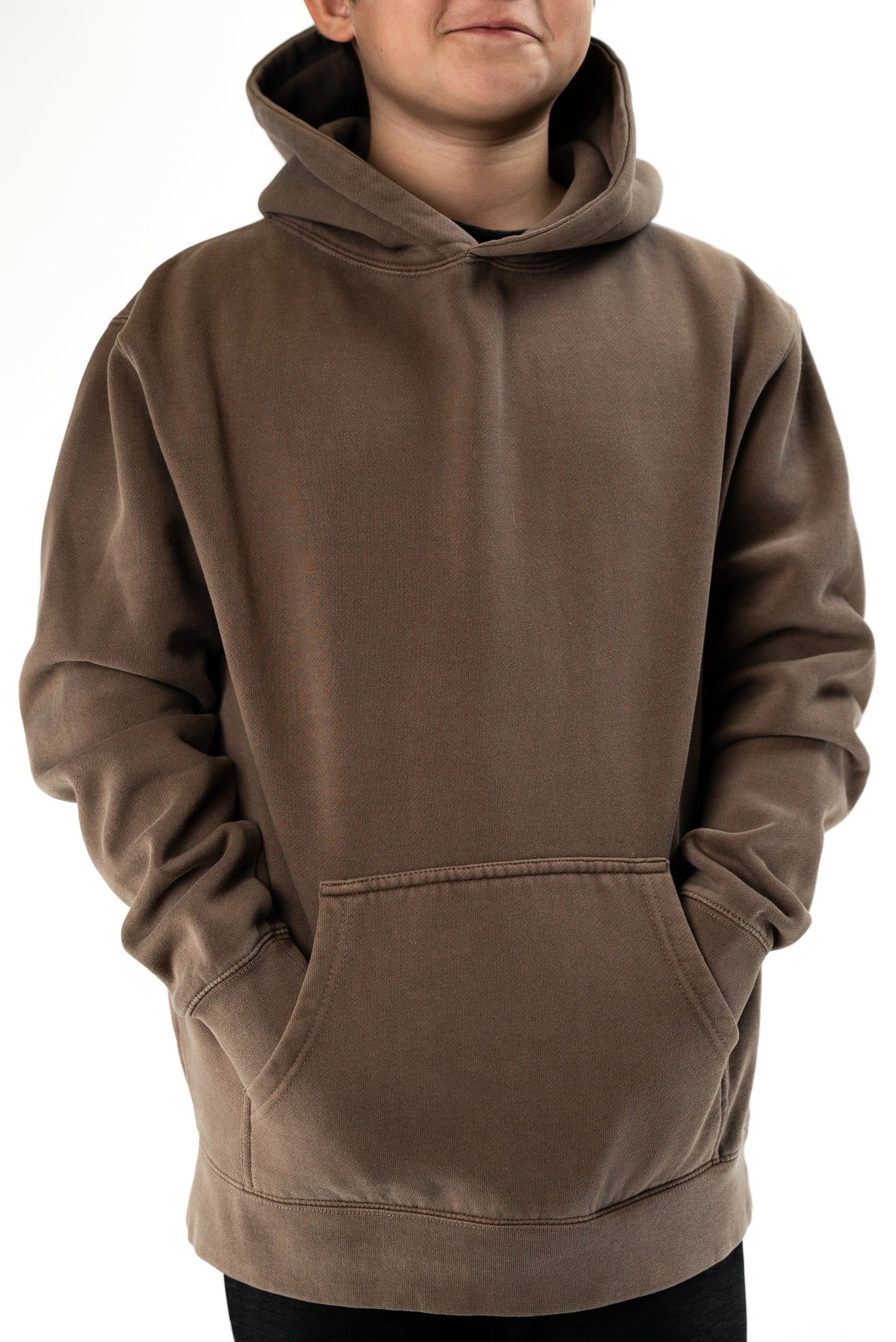 IND4001YPD - Youth Heavyweight Pigment Dye Hoodie Clay / XS