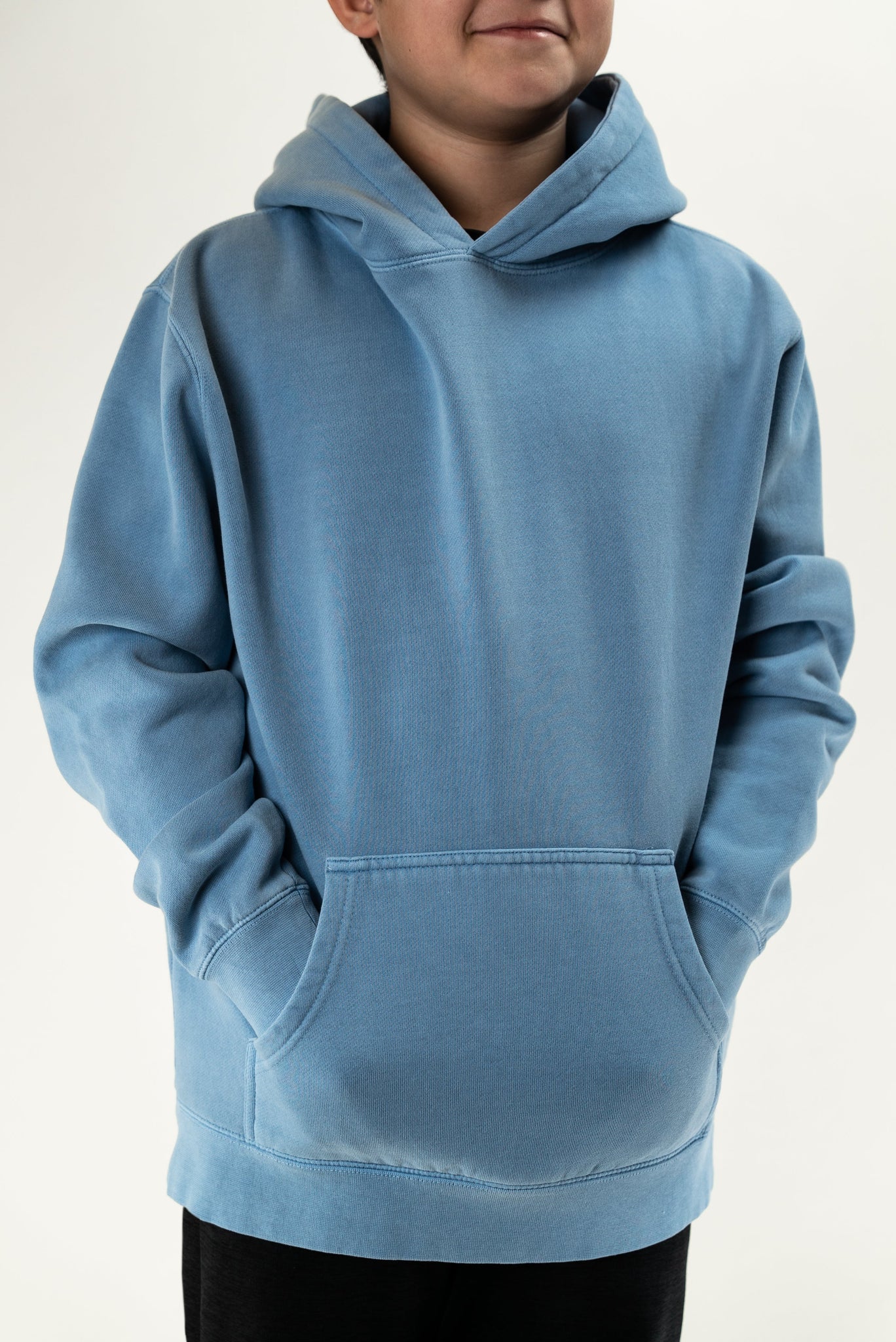 IND4001YPD - Youth Heavyweight Pigment Dye Hoodie Light
