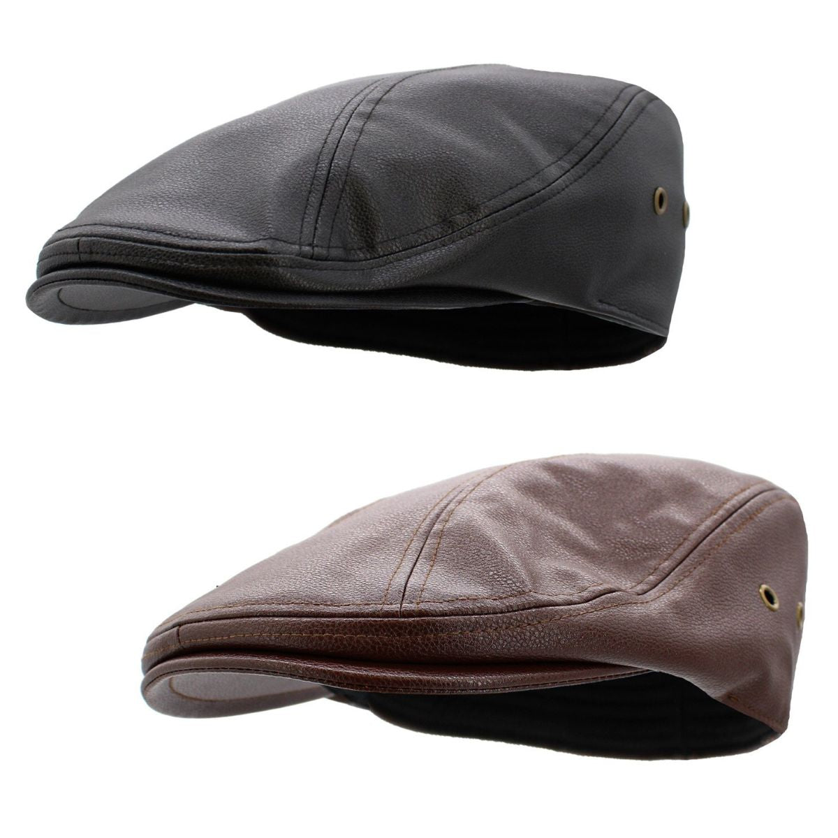 IVY Hat -K312, PU Leather, Multi-Coloured, S/M & L/XL Fashion Hat