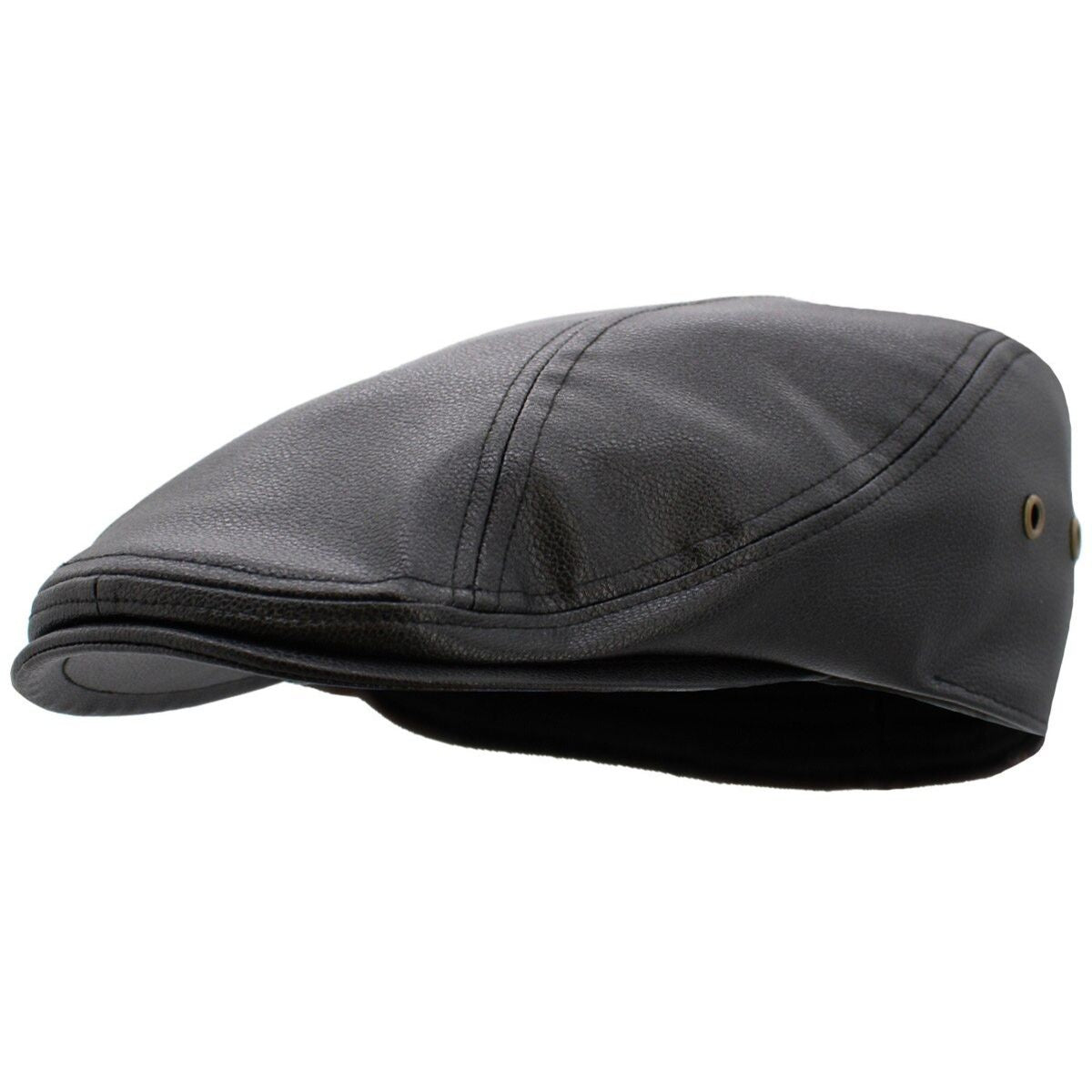 IVY Hat -K312, PU Leather, Multi-Coloured, S/M & L/XL Black Fashion Hat