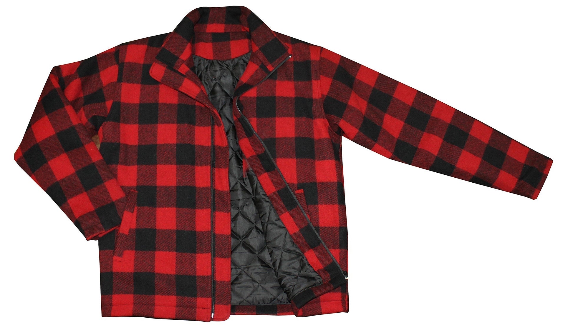 JK671 - Plaid Jacket Melton and Leather