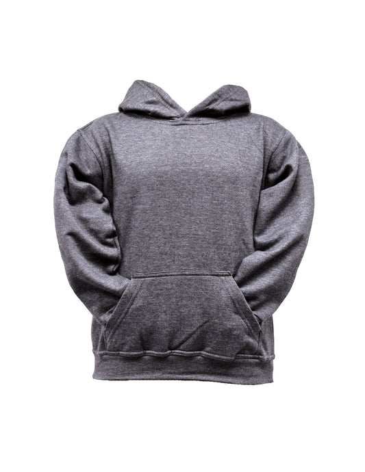 K688-Charcoal 250 GSM 50 poly / 50 cotton Pullover Hoodie