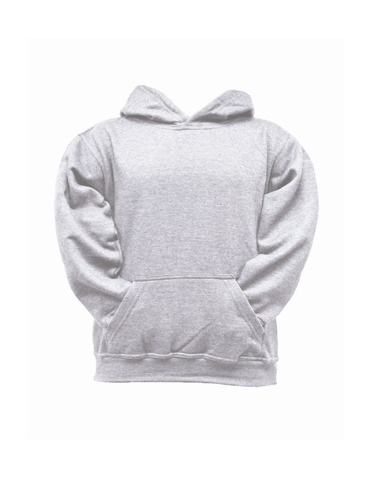 K688-Grey Mix 250 GSM 35 poly / 65 cotton Pullover Hoodie