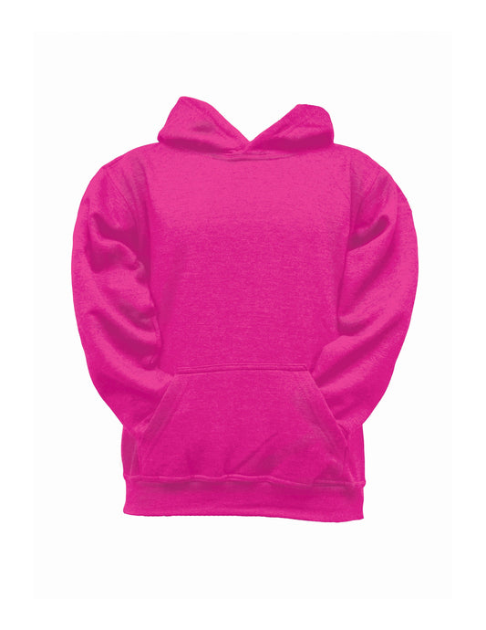 K688-Heather Pink 250 GSM 50 poly / 50 cotton Pullover Hoodie