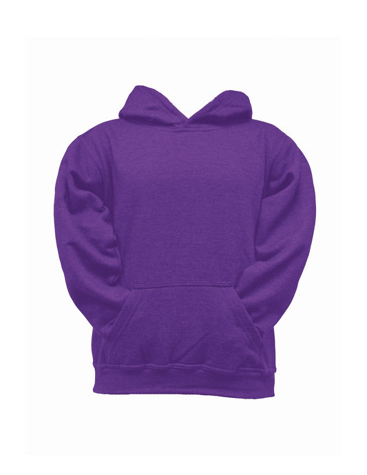 K688-Heather Purple 250 GSM 50 poly / 50 cotton Pullover Hoodie