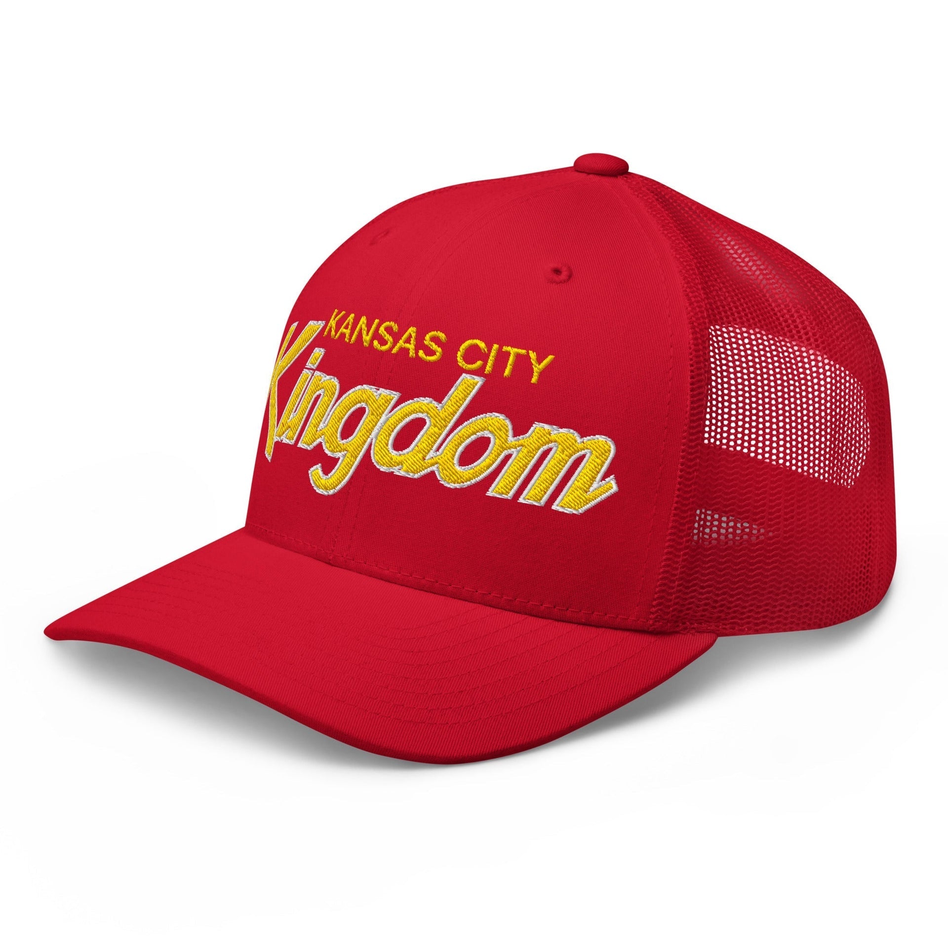 Kansas City Kingdom Embroidered Retro Mesh Trucker Hat Capital Crowns