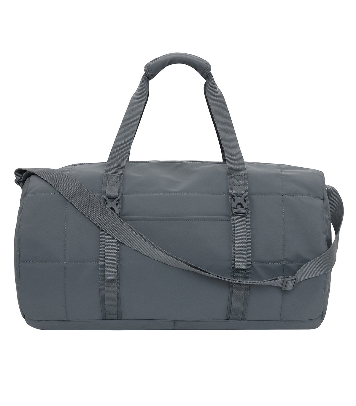 KOI KOI1808, Matte Quilted Barrel Duffel. 27l, Storm Grey