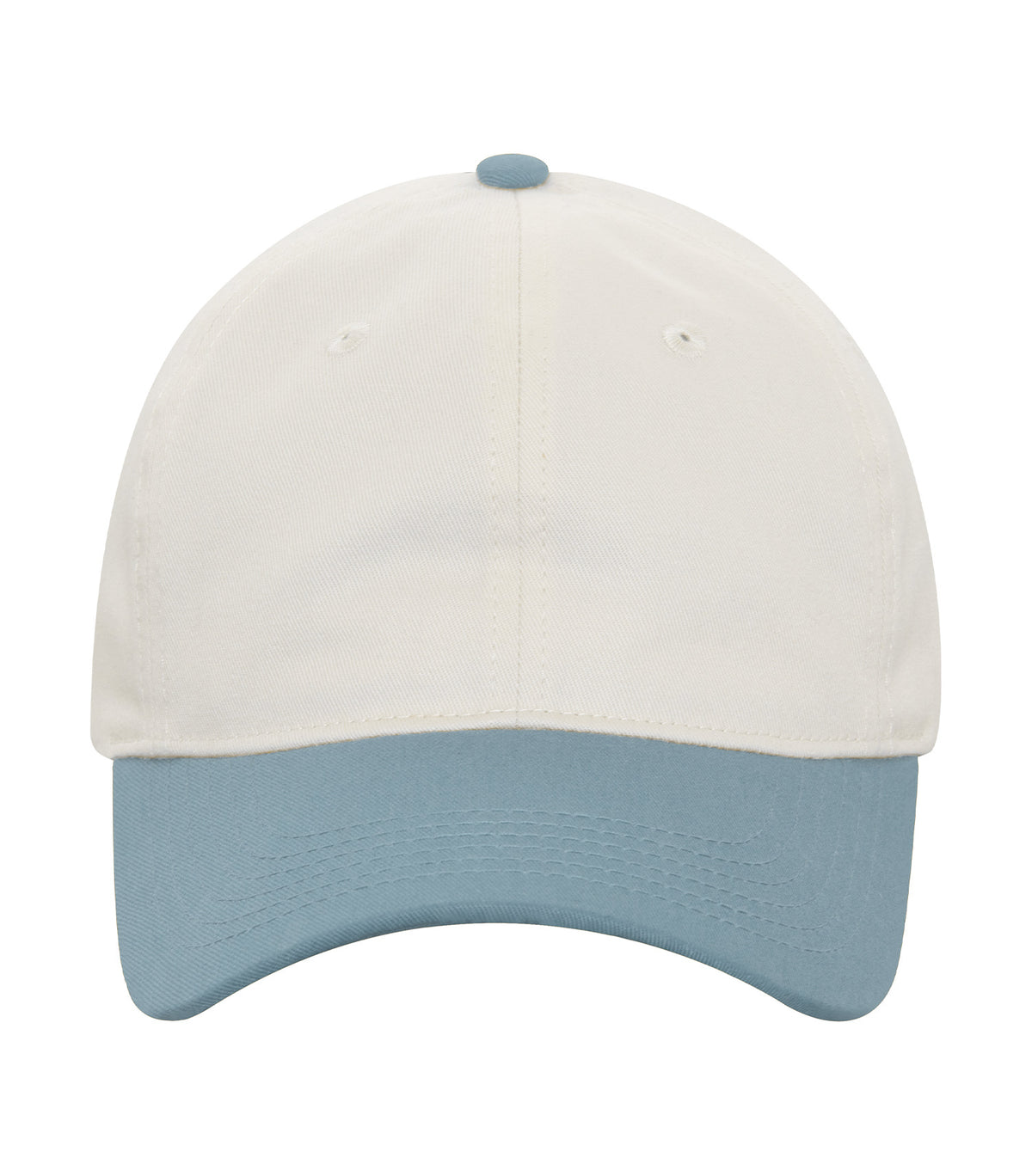 KOI KOI1830, Two Tone Unstructured Snapback Cap, Natural/Blue Mist