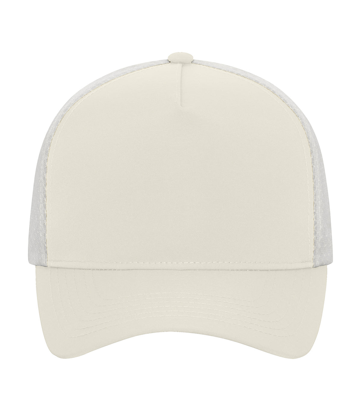 KOI KOI1836, Matte 5-panel Trucker Cap, Bone/Bone