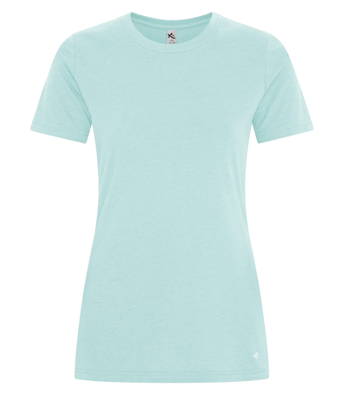 KOI KOI8060L, Element Ring Spun Cvc Ladies' Tee, Sky