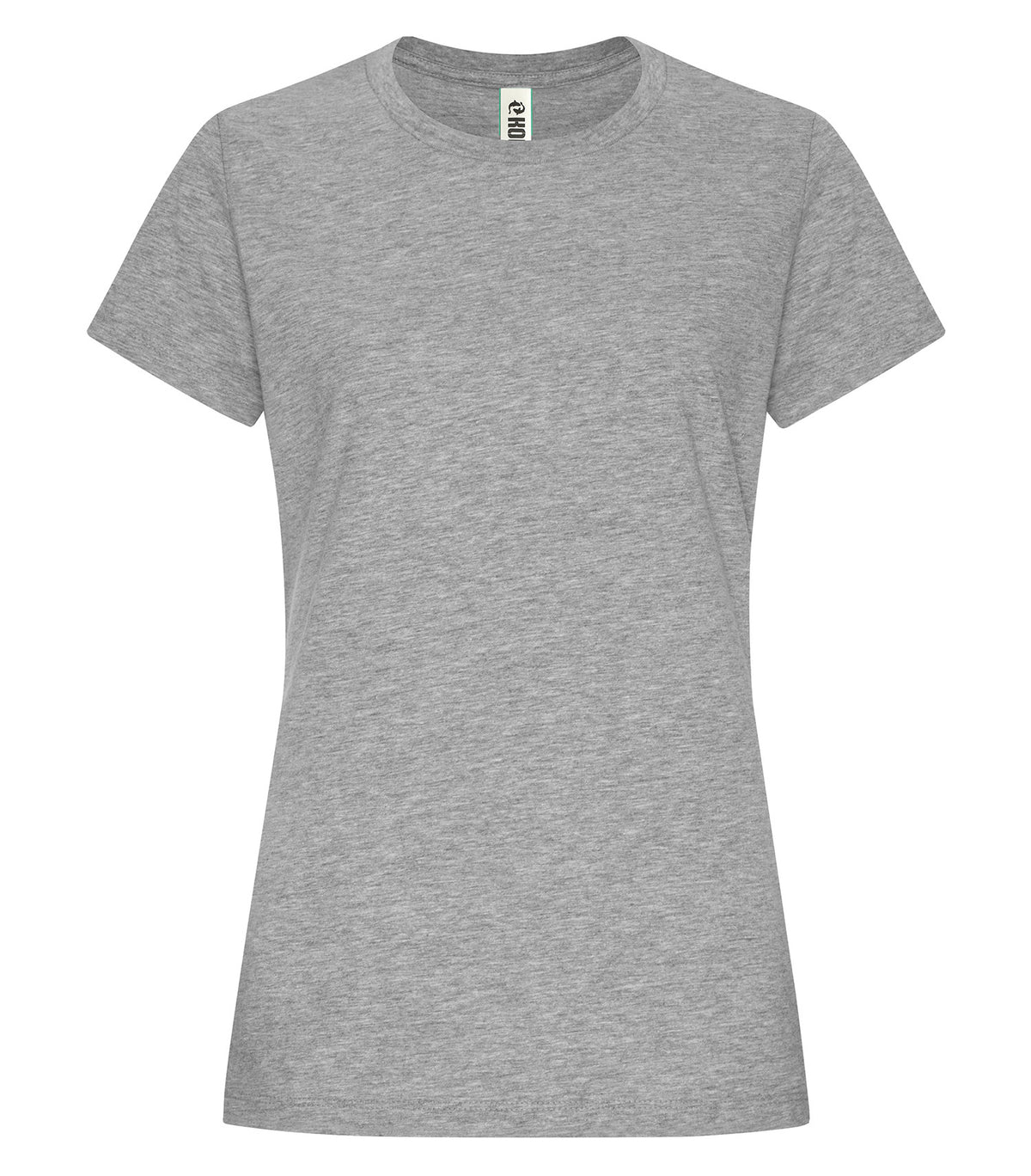 KOI KOI8070L, Element Ring Spun Cotton Ladies' Tee, Grey Heather*