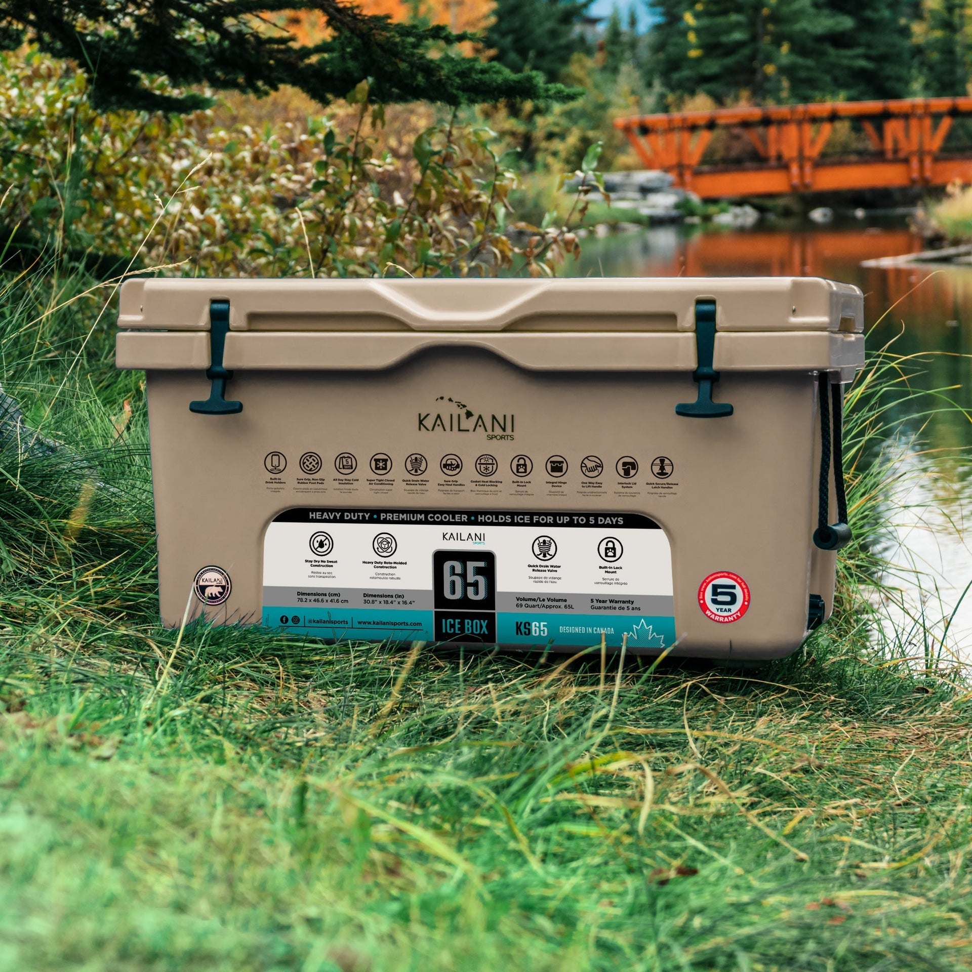 KS65 Cooler 116 Cans Holds 65 Cans KAILANI