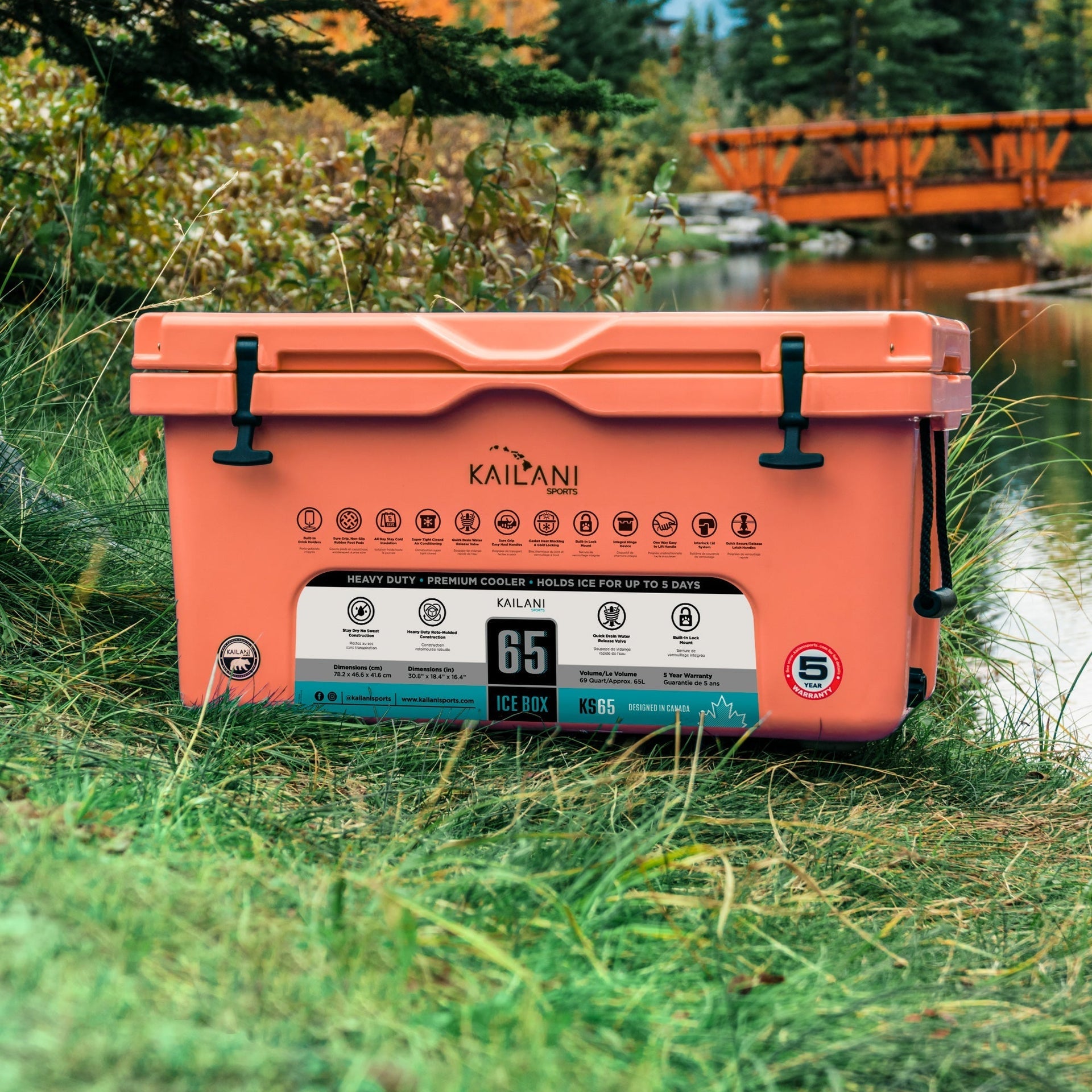 KS65 Cooler 116 Cans Holds 65 Cans KAILANI