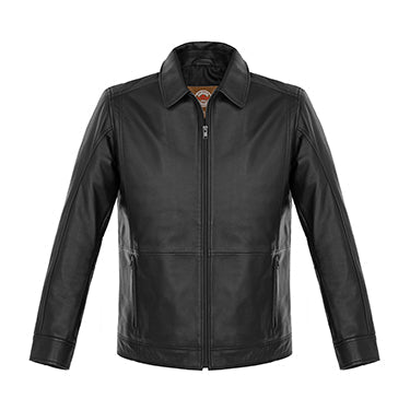 L00497 - Frankfurt - Men's Lamb Leather Insulated Jacket Black 497 adult black Genuine Leather leather mens