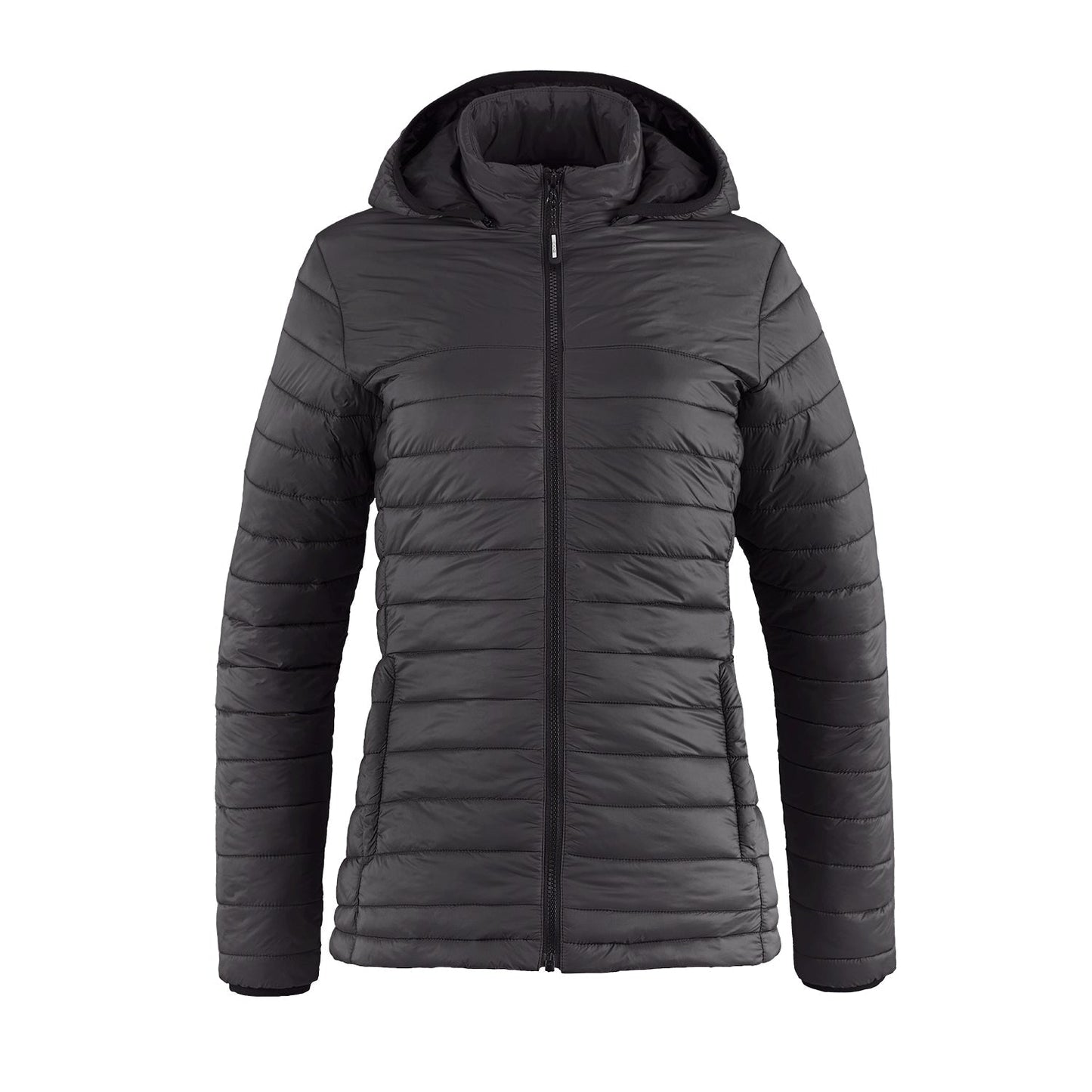 L00901 - Canyon - Ladies Puffy Jacket w/ Detachable Hood Charcoal 901 Ladies Muskoka Trail team Women