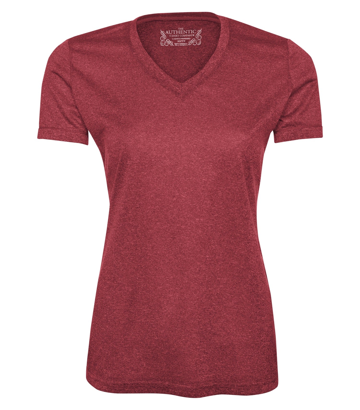 ATC - ATC™ PRO TEAM HEATHER ProFORMANCE V-NECK LADIES' TEE. - L3517 Cardinal Heather ATC L3517