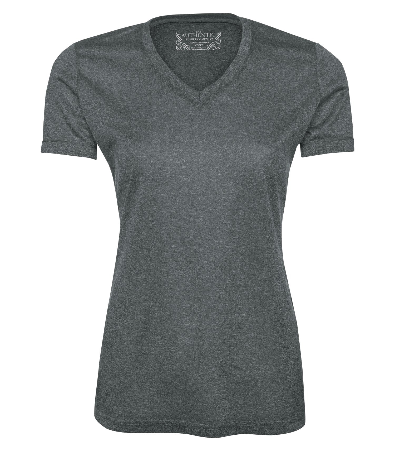 ATC - ATC™ PRO TEAM HEATHER ProFORMANCE V-NECK LADIES' TEE. - L3517 Graphite Heather ATC L3517