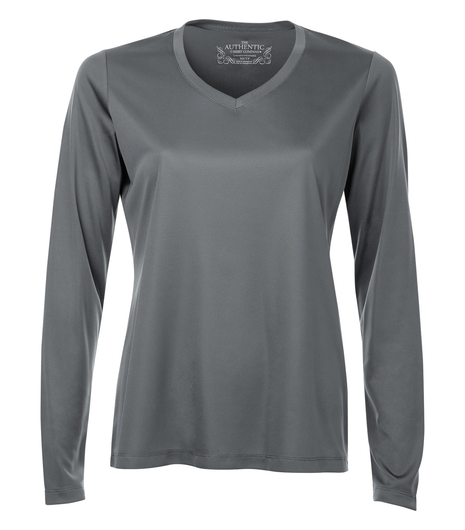 ATC - ATC™ PRO TEAM LONG SLEEVE V-NECK LADIES' TEE. - L3520LS Coal Grey ATC L3520LS