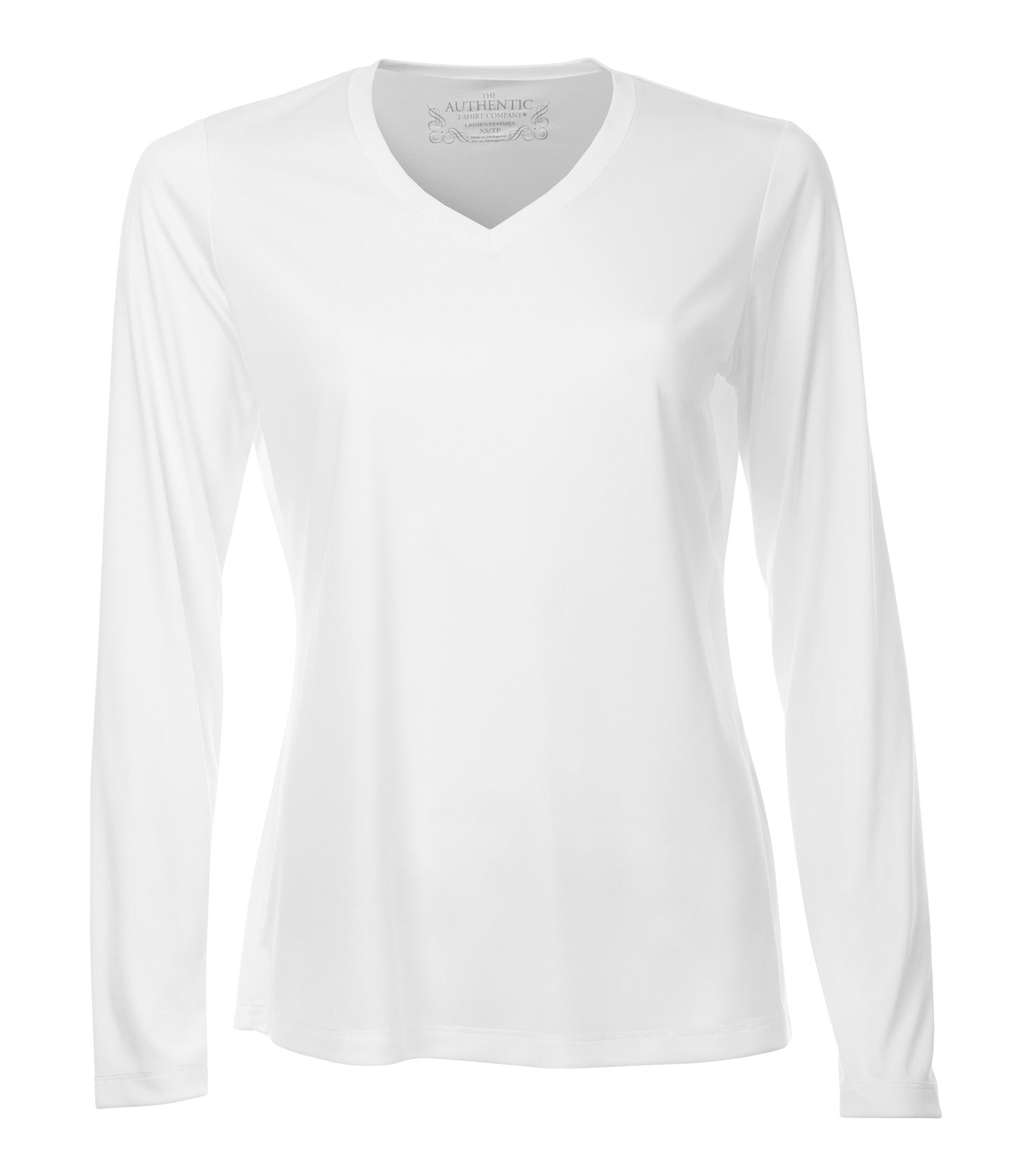 ATC - ATC™ PRO TEAM LONG SLEEVE V-NECK LADIES' TEE. - L3520LS White ATC L3520LS
