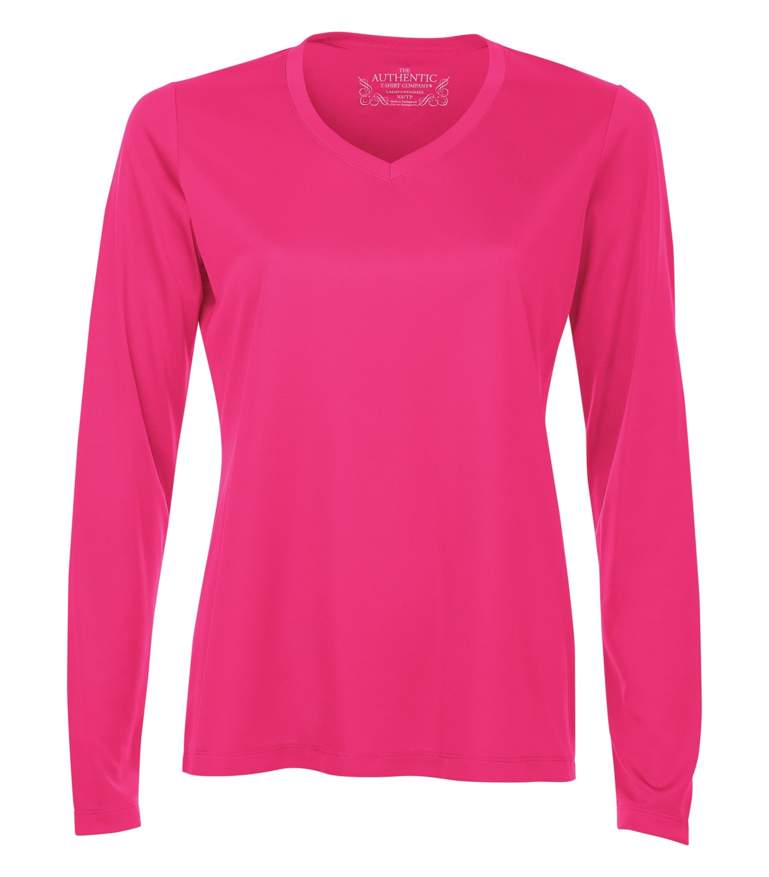 ATC - ATC™ PRO TEAM LONG SLEEVE V-NECK LADIES' TEE. - L3520LS Wild Raspberry ATC L3520LS