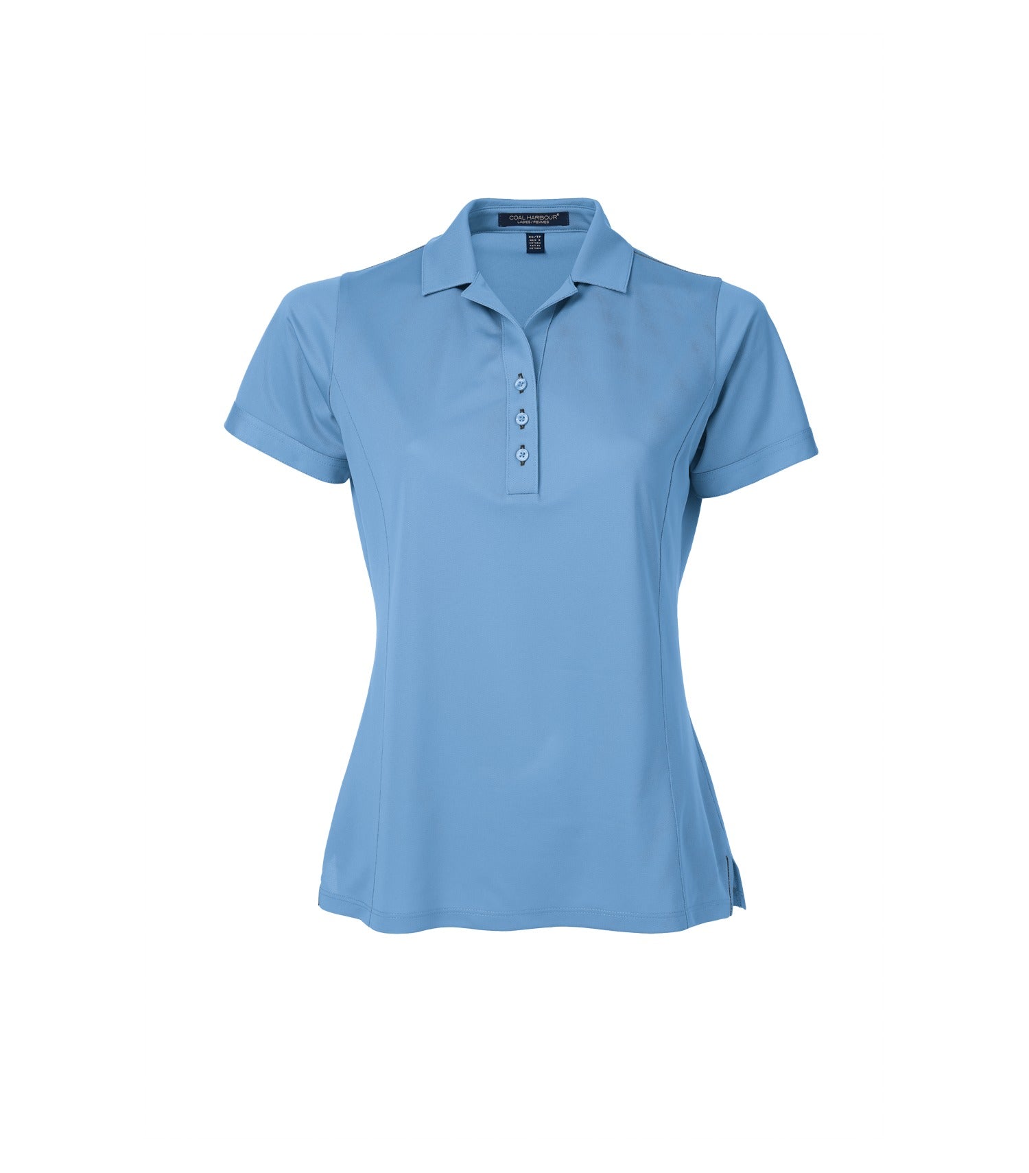 CoalHarbour - DISCONTINUED COAL HARBOUR® SNAG RESISTANT CONTRAST STITCH LADIES' POLO. - L4006 Blue Lake Iron Grey CoalHarbour L4006