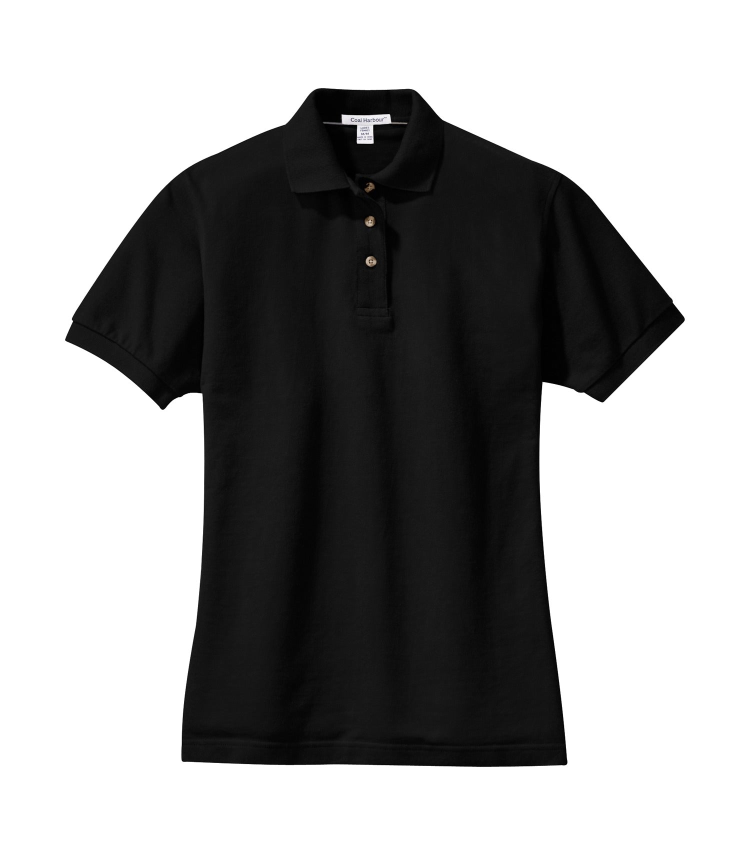 CoalHarbour - DISCONTINUED COAL HARBOUR® CLASSIC PIQUE LADIES' POLO. - L400 Black CoalHarbour L400