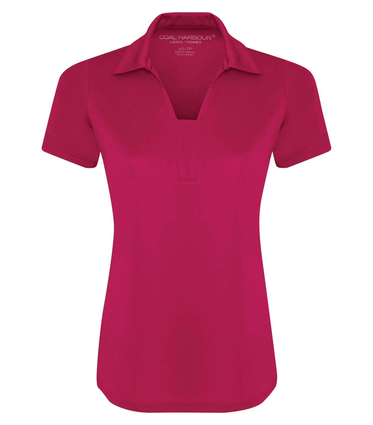 CoalHarbour - COAL HARBOUR® CITY TECH SNAG RESISTANT LADIES' POLO. - L4015 Dark Fuchsia CoalHarbour L4015