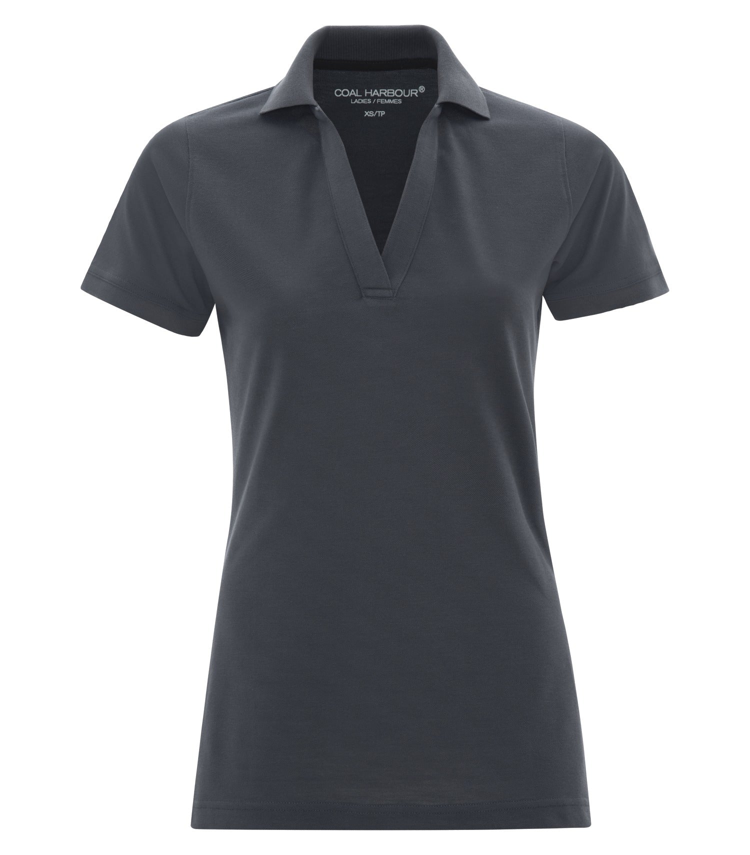 CoalHarbour - DISCONTINUED COAL HARBOUR® COMFORT PIQUE SOIL RELEASE LADIES' POLO. - L4022 Steel Grey CoalHarbour L4022