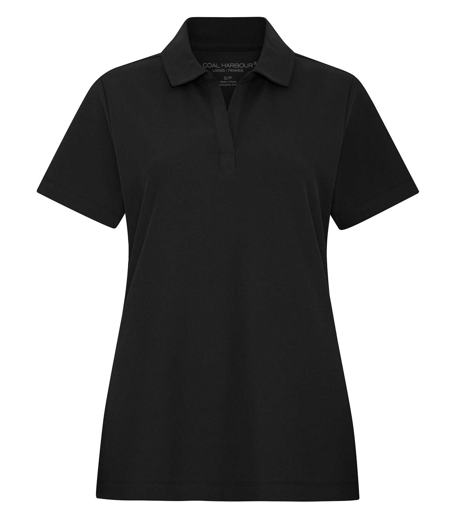 CoalHarbour - COAL HARBOUR&reg; EVERYDAY CVC LADIES’ POLO. - L4047 Black CoalHarbour L4047